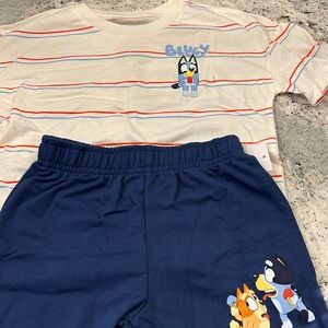 Kids Matching Set - White and Blue